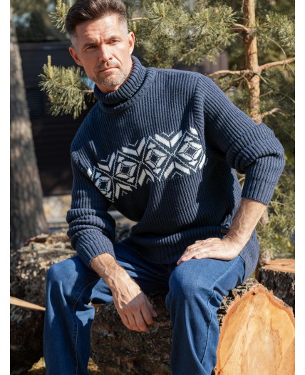 Джемпер мужской синий