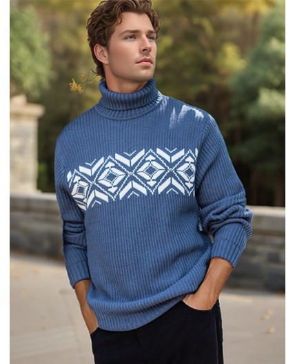 Джемпер мужской темно-голубой