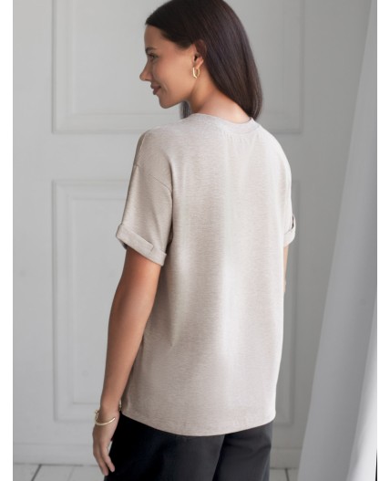 Футболка женская кофейный меланж_create