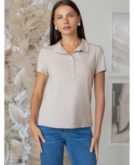 Футболка женская кофейный меланж