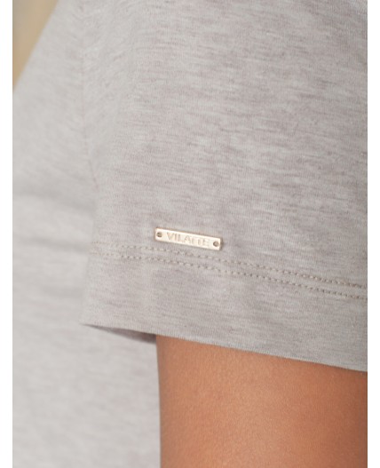 Футболка женская кофейный меланж