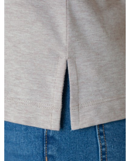 Футболка женская кофейный меланж