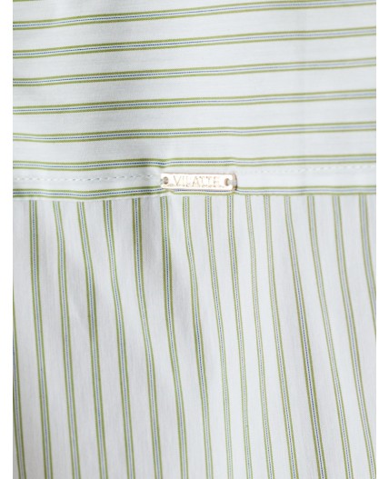 Блузка женская белый-зеленый-голубой