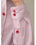 Блузка женская белый-красный
