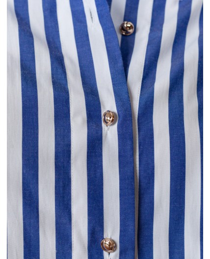 Блузка женская белый-синий