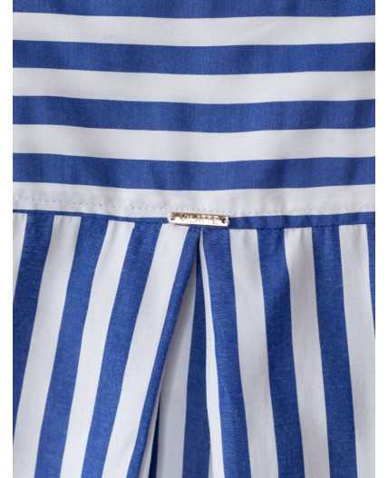 Блузка женская белый-синий