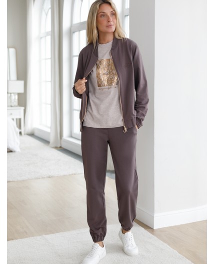 Джемпер женский кофейный