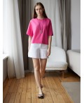 Футболка женская розовая фуксия