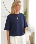 Футболка женская т.синий