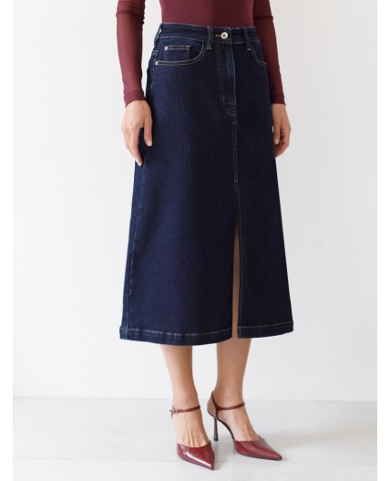 Юбка женская темно-синий