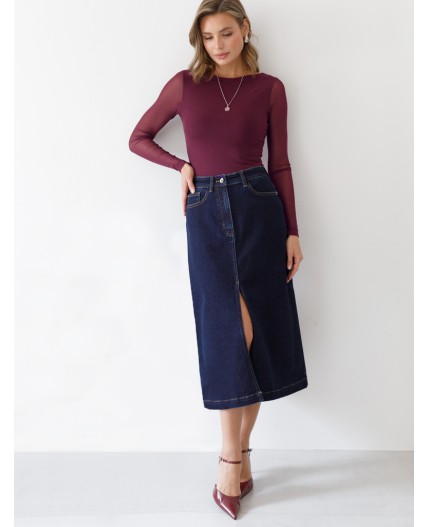 Юбка женская темно-синий