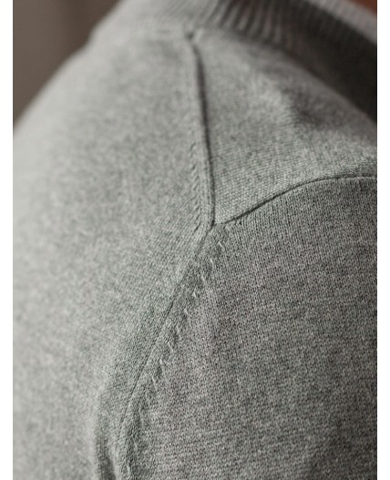 Кардиган мужской серый меланж