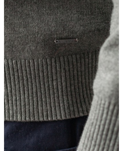 Кардиган мужской серый меланж