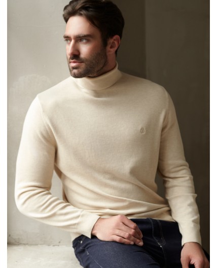 Свитер мужской бежевый меланж