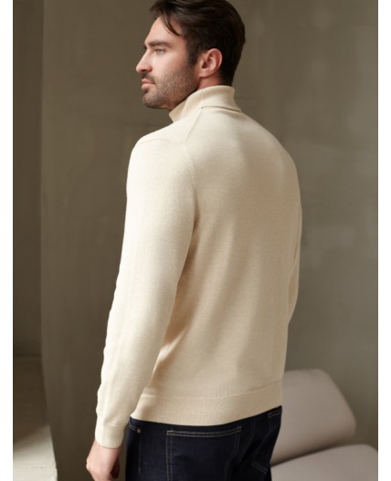 Свитер мужской бежевый меланж