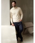 Свитер мужской бежевый меланж