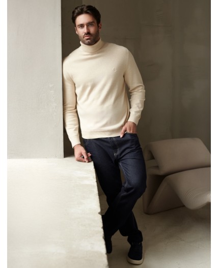 Свитер мужской бежевый меланж