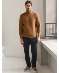 Свитер мужской коричневый меланж