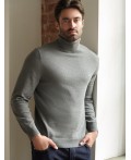 Свитер мужской серый меланж
