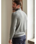 Свитер мужской серый меланж