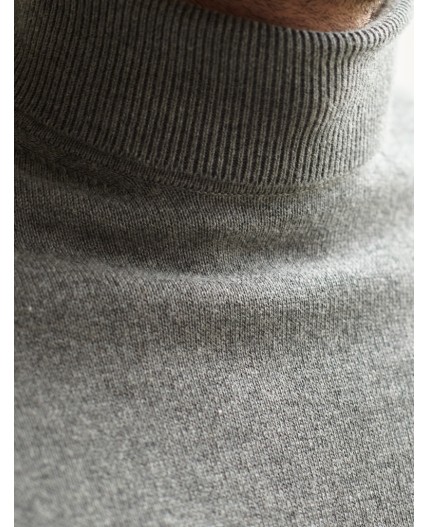 Свитер мужской серый меланж