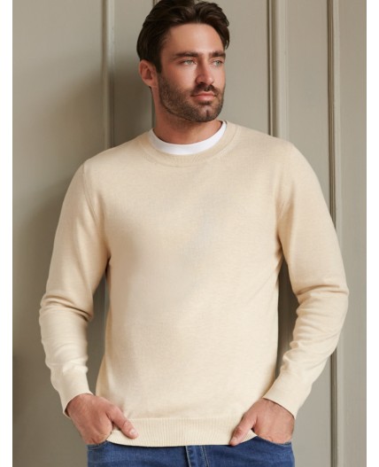 Джемпер мужской бежевый меланж
