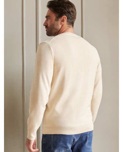 Джемпер мужской бежевый меланж