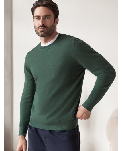 Джемпер мужской дымчатый зеленый