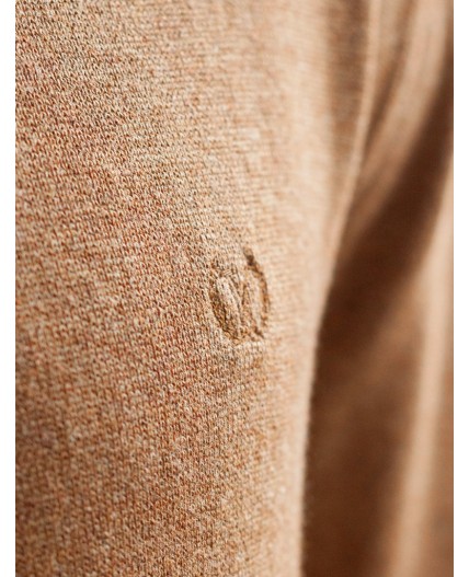 Джемпер мужской коричневый меланж