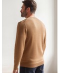 Джемпер мужской коричневый меланж
