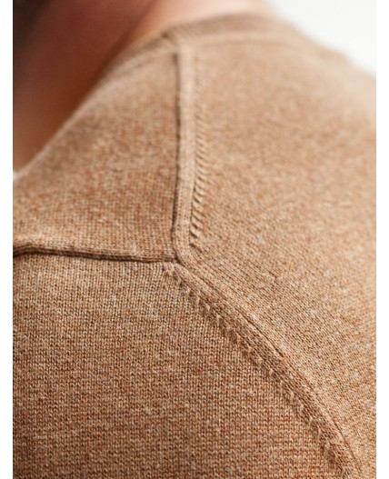 Джемпер мужской коричневый меланж