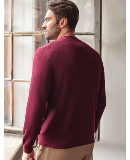 Джемпер мужской бургунди