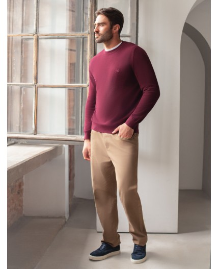 Джемпер мужской бургунди