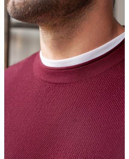 Джемпер мужской бургунди