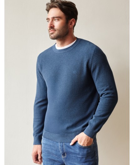 Джемпер мужской светло-синий меланж