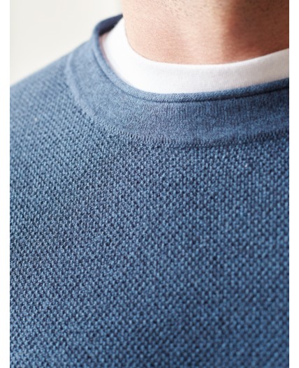 Джемпер мужской светло-синий меланж