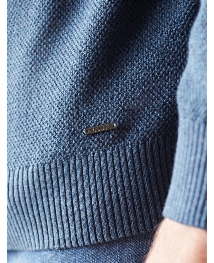 Джемпер мужской светло-синий меланж