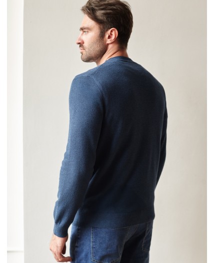 Джемпер мужской светло-синий меланж