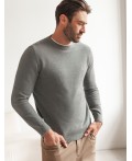 Джемпер мужской серый меланж