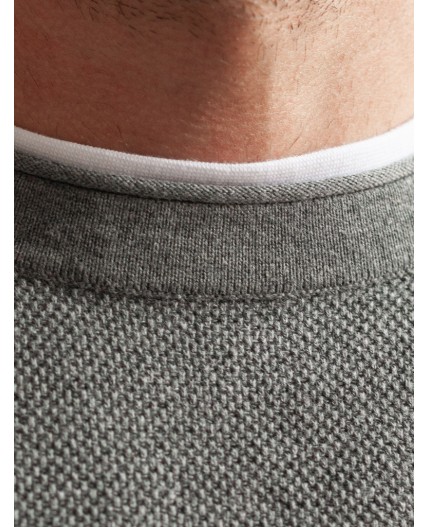 Джемпер мужской серый меланж