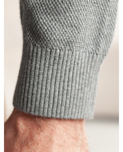 Джемпер мужской серый меланж