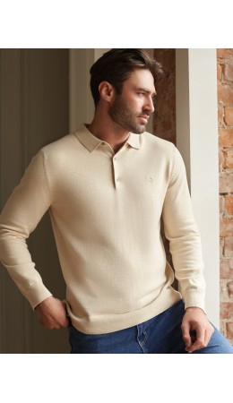Джемпер мужской бежевый меланж