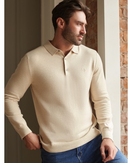 Джемпер мужской бежевый меланж