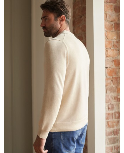 Джемпер мужской бежевый меланж