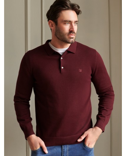 Джемпер мужской бургунди