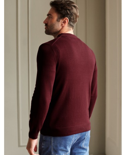 Джемпер мужской бургунди