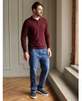 Джемпер мужской бургунди