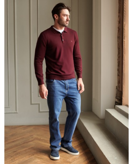 Джемпер мужской бургунди