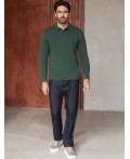 Джемпер мужской дымчатый зеленый