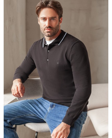 Джемпер мужской черный